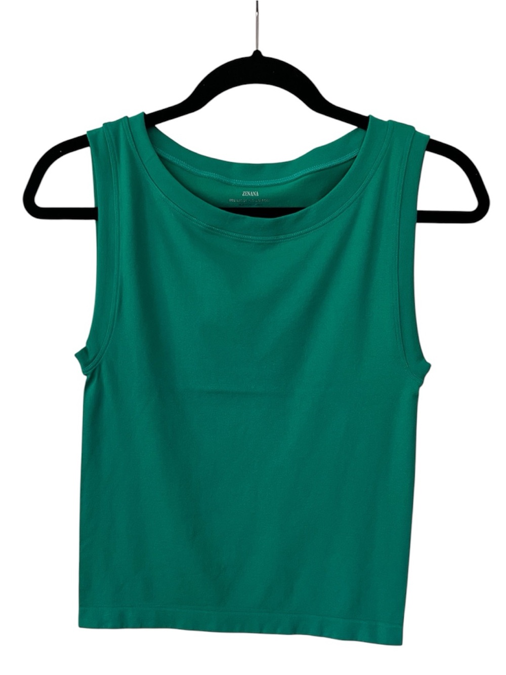 Zenana Seamless Sleeveless Crewneck Tank Top Green Size L/XL Super Stretchy NWOT